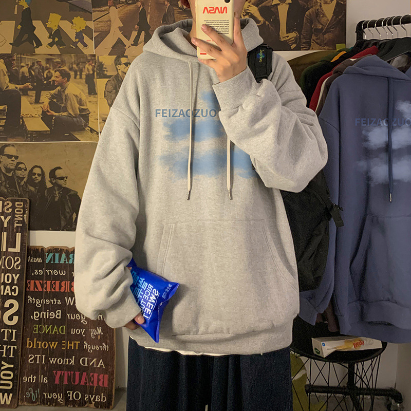 Áo hoodie cổ tròn phong cách Hàn Quốc thông thường thời trang cho nam | BigBuy360 - bigbuy360.vn