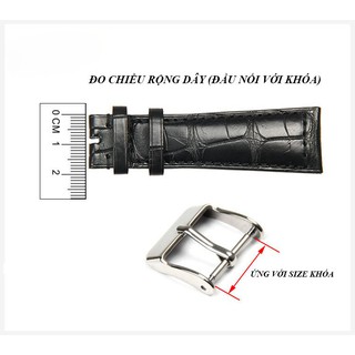 Khóa đồng hồ inox ĐEN【TẶNG KÈM TOOL THAY DÂY】