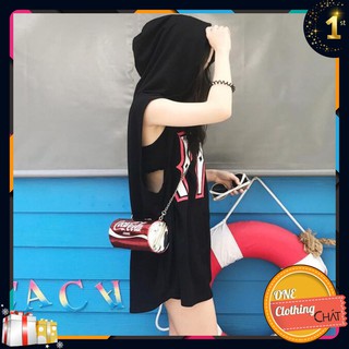 Áo tanktop có mũ số 17 ulzzang