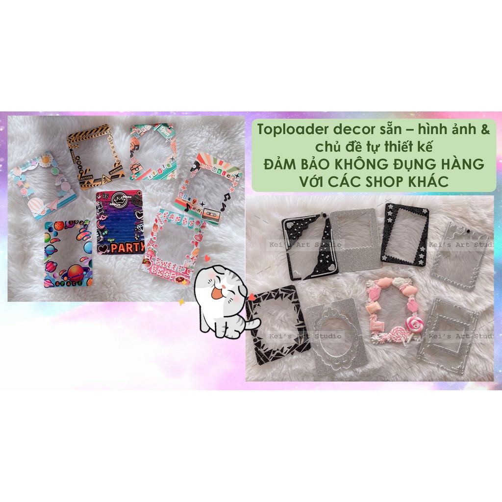 [PART 2] MỚI Toploader A7, B8 trang trí decor sẵn có trầy nhẹ - MỖI MẪU CHỈ CÓ MỘT CÁI