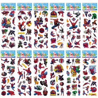 10 Tờ/Bộ sticker hình siêu anh hùng người nhện trang trí sổ lưu niệm làm quà tặng cho trẻ em
