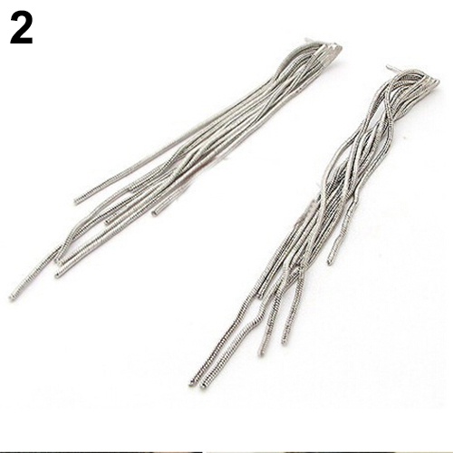 Cặp khuyên tai tua rua dáng dài thời trang cho nữ