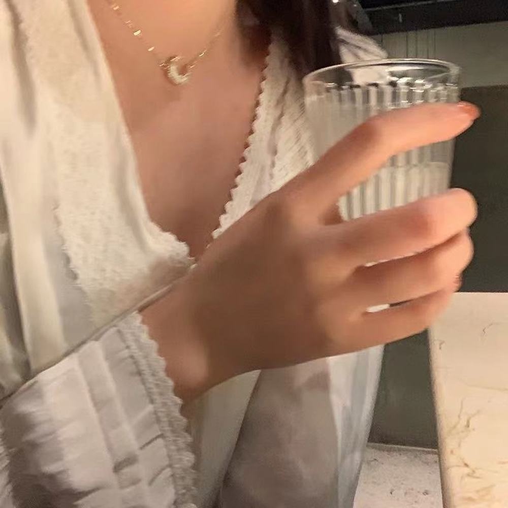 Vòng cổ choker hình mặt trăng đính đá kim cương phong cách Hàn Quốc đơn giản xinh xắn cho nữ