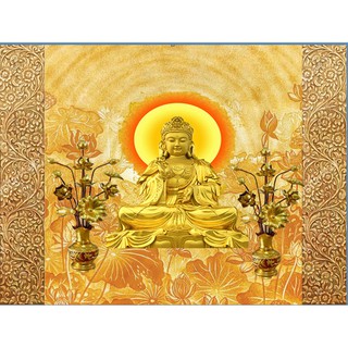 Tranh dán tường 3D Phòng thờ thờ 80cm*1m2