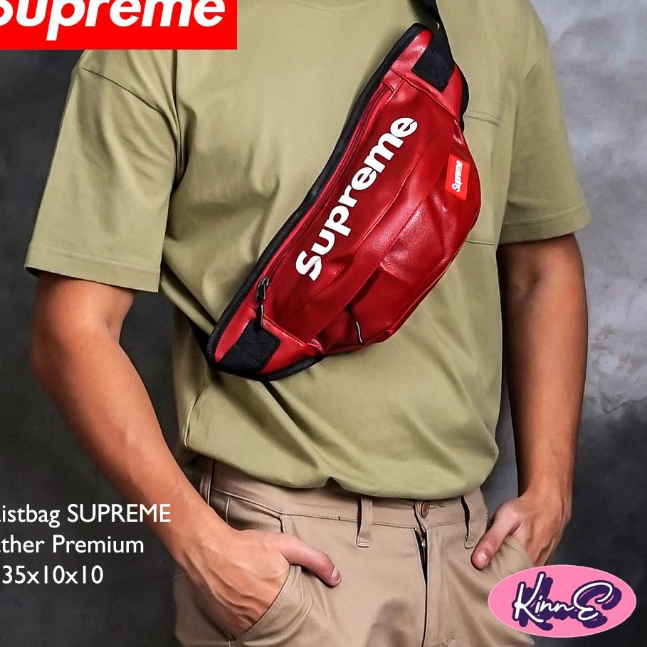 M6✷Túi Da Đeo Hông Supreme Chất Lượng Cao Cho Nam # 33
