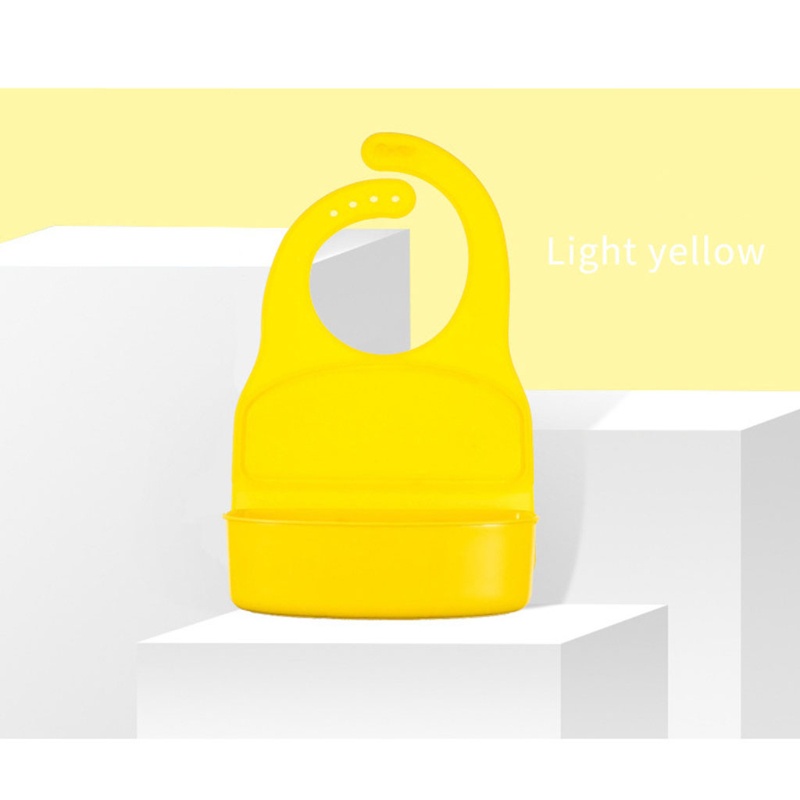 Yếm Ăn Bằng Silicone Kèm Túi Đựng Dành Cho Trẻ Em