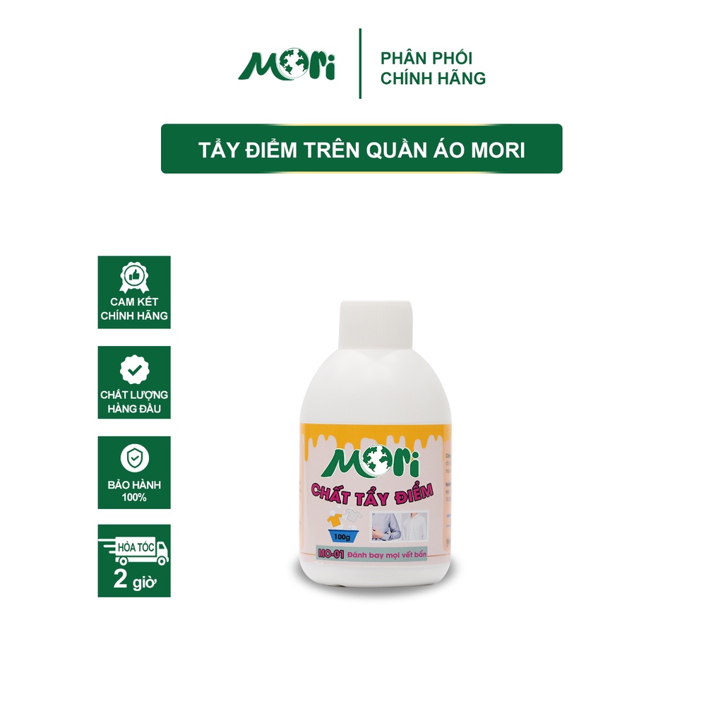Combo Tẩy quần áo, Tẩy mốc đồ vải Mori, Đánh bay mọi vết bẩn trên đồ vải_CHÍNH HÃNG 100%