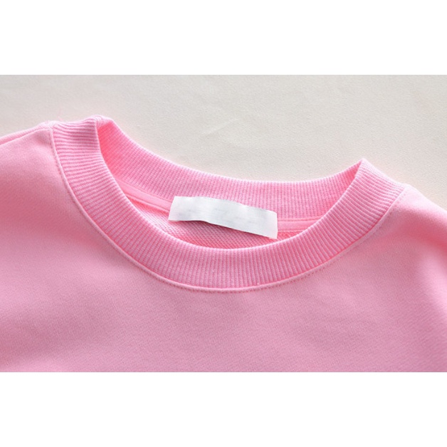 Áo Sweater Hình Gấu Phối Túi Đáng Yêu Cho Bé Gái