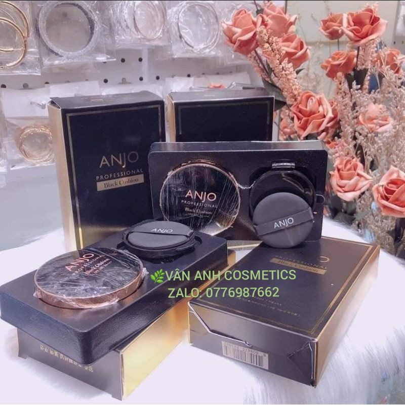 🌿HÀNG CHÍNH HÃNG🌿Phấn nước Anjo Profession Black Cushion ( gồm 1 hộp + 1 lõi + 2 bông phân') | BigBuy360 - bigbuy360.vn