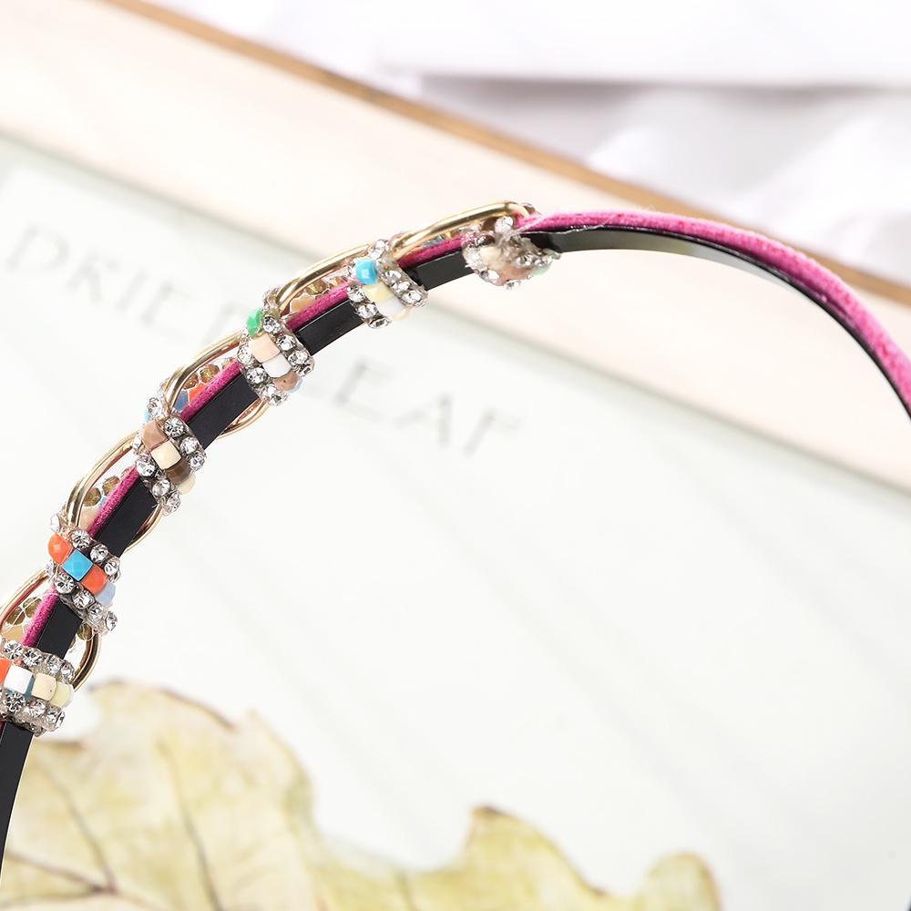 Cài tóc HAIMEIKANG thiết kế đơn giản đính hạt đá cá tính cổ điển thời trang