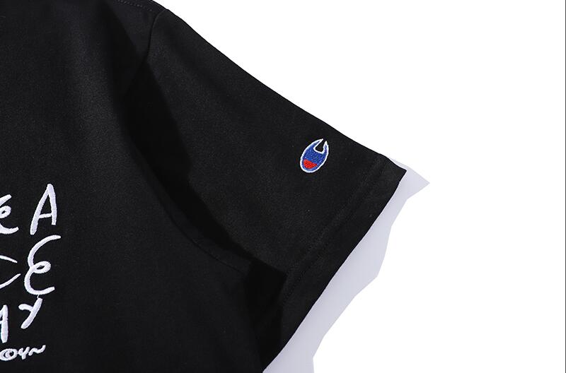 Áo Thun Tay Ngắn Thêu Chữ Thời Trang Trẻ Trung