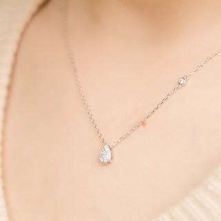 Dây Chuyền Bạc Blue Peach Water Drop DC112