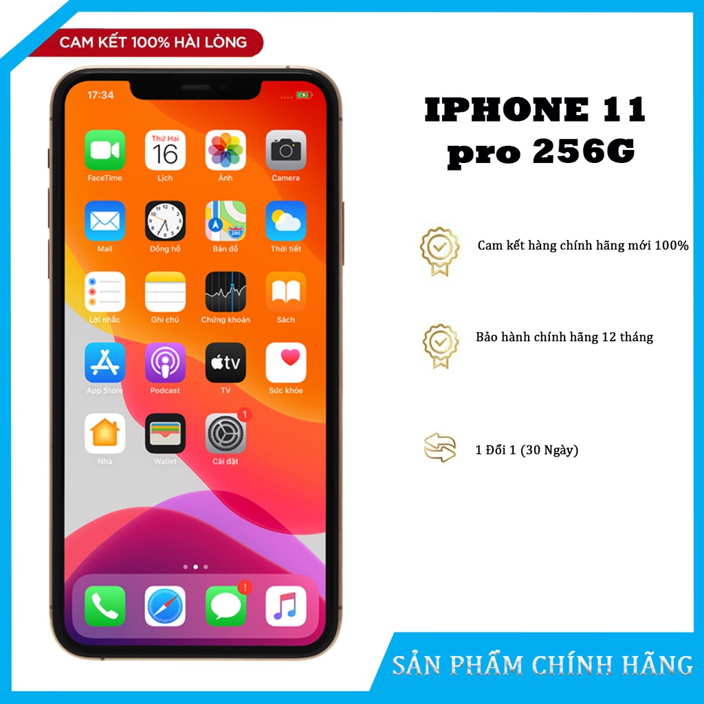 Điện thoại 11 Pro 256GB-Màu Bạc.Quốc Tế máy đủ phụ kiện còn bảo hành, tặng kèm ốp và cường lực
