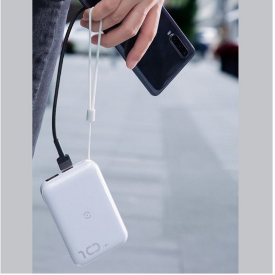 Pin dự phòng sạc nhanh không dây Baseus Mini S Bracket Power Bank 10,000mAh Chính Hãng ( Đen )