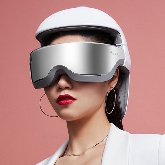 Máy massage đầu, mắt Momoda Smart SX315, massage huyệt, kết nối Bluetooth