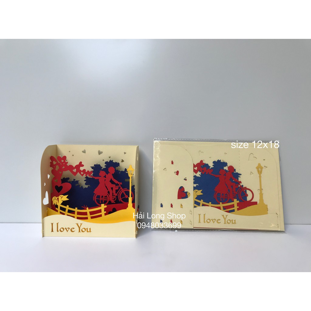 Hộp Tình Yêu 2 ( đạp xe ) - Love - Thiệp 3D | BigBuy360 - bigbuy360.vn