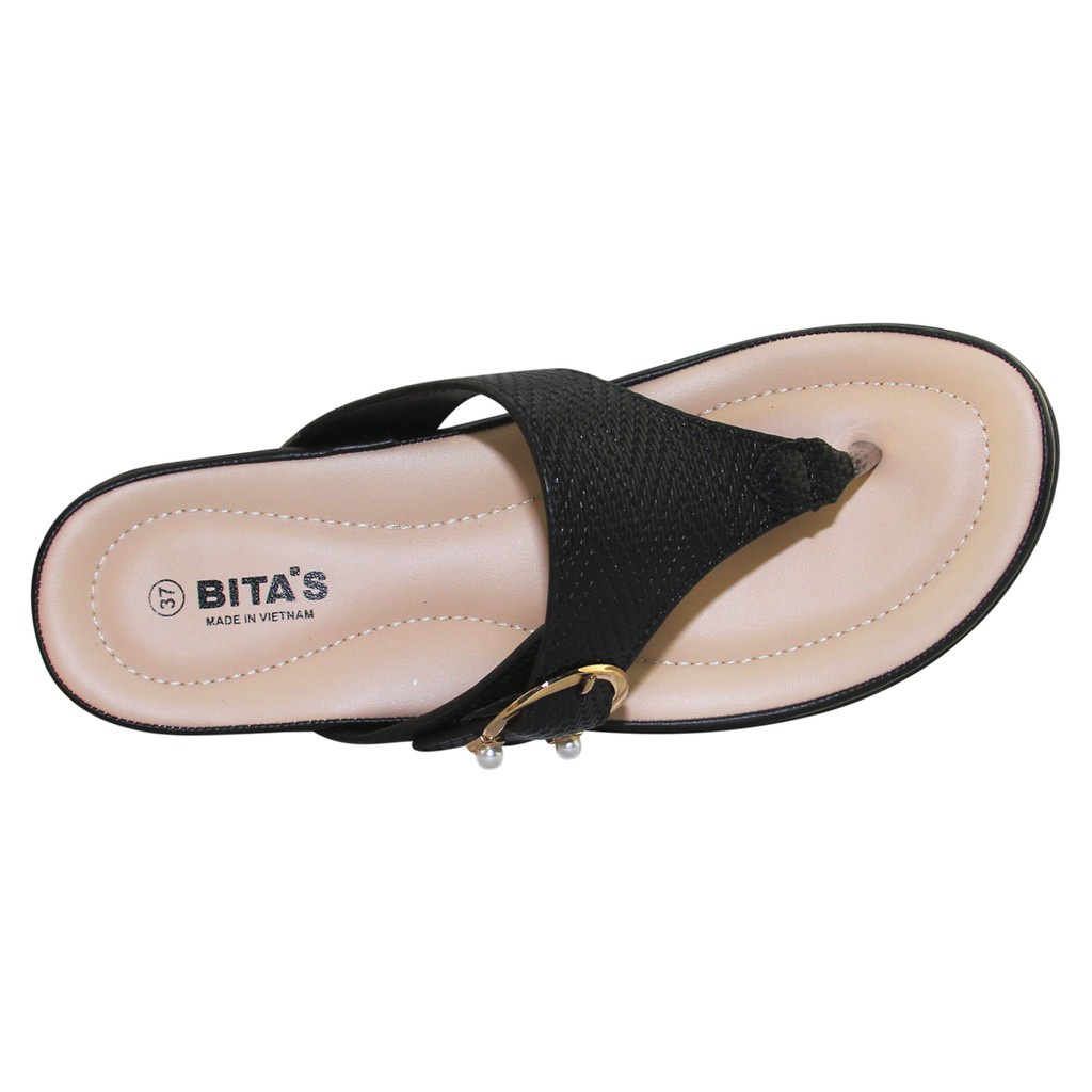 DÉP QUAI KẸP NỮ BITA'S - DYN.142 (ĐEN + KEM + NÂU) - BITAS -h*b6