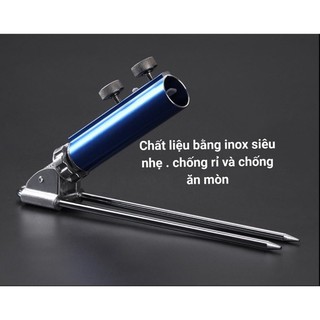 [xả hàng giá gốc] Chân cắm đất inox gác cần câu cá