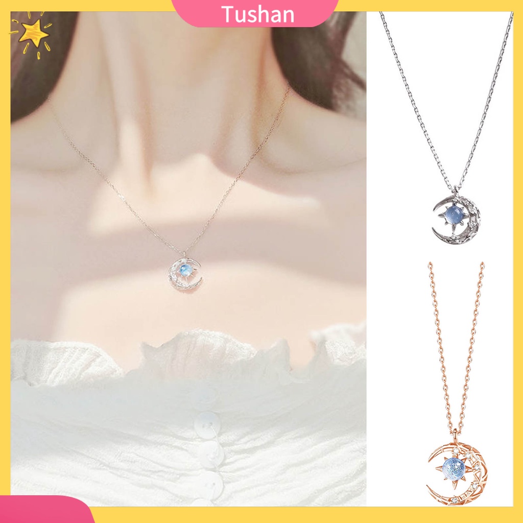 Vòng cổ hợp kim mặt trăng khuyết cho bạn thân