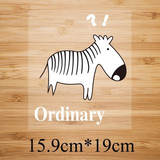 Decal chuyển nhiệt ủi áo - mẫu ''ngựa vằn''