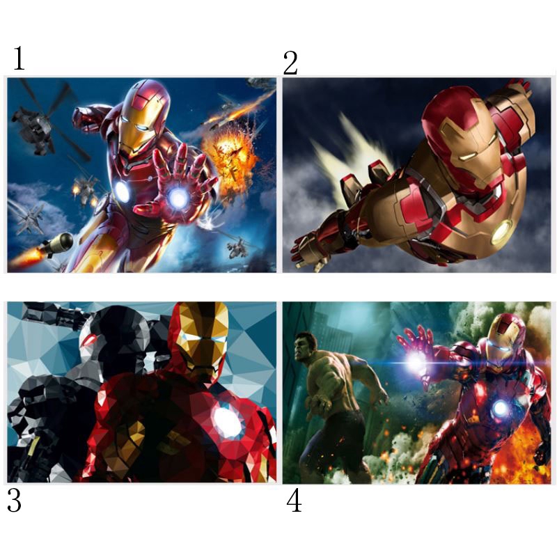 1 Miếng Dán Tường Trang Trí Hình Siêu Anh Hùng Avengers