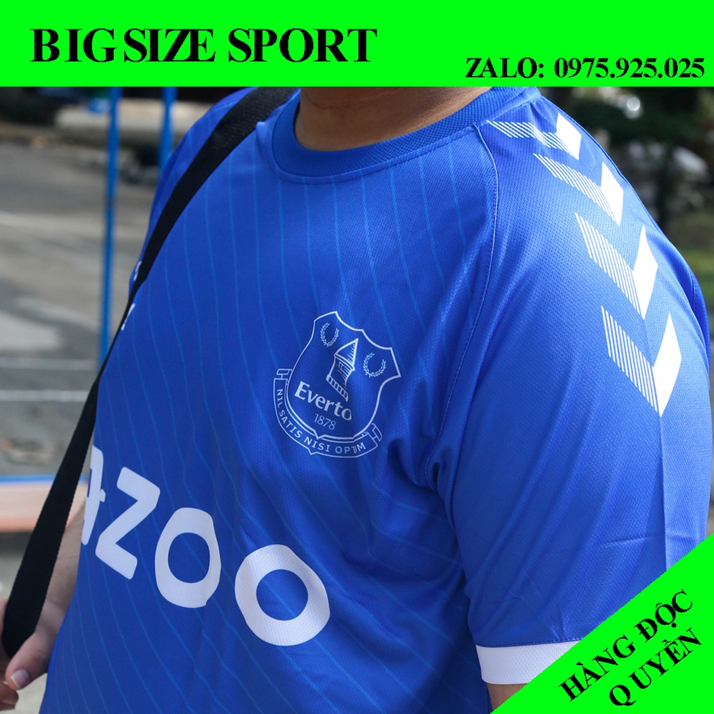 Bộ quần áo bóng đá everton size bự to cho người mập ú, quần áo thể thao big size - YESSPORT