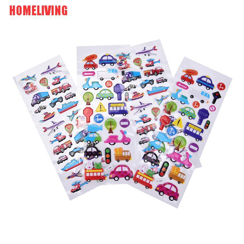 Set 2 Nhãn Dán Họa Tiết Bong Bóng Hoạt Hình Trang Trí Sổ Tay / Nhật Ký