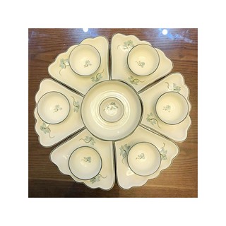 Bộ đồ ăn hoa mặt trời gốm sứ cao cấp Bát Tràng