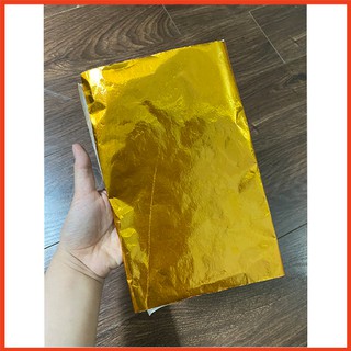 Giấy trang kim (dùng gói cốt bát hương, thất bảo)