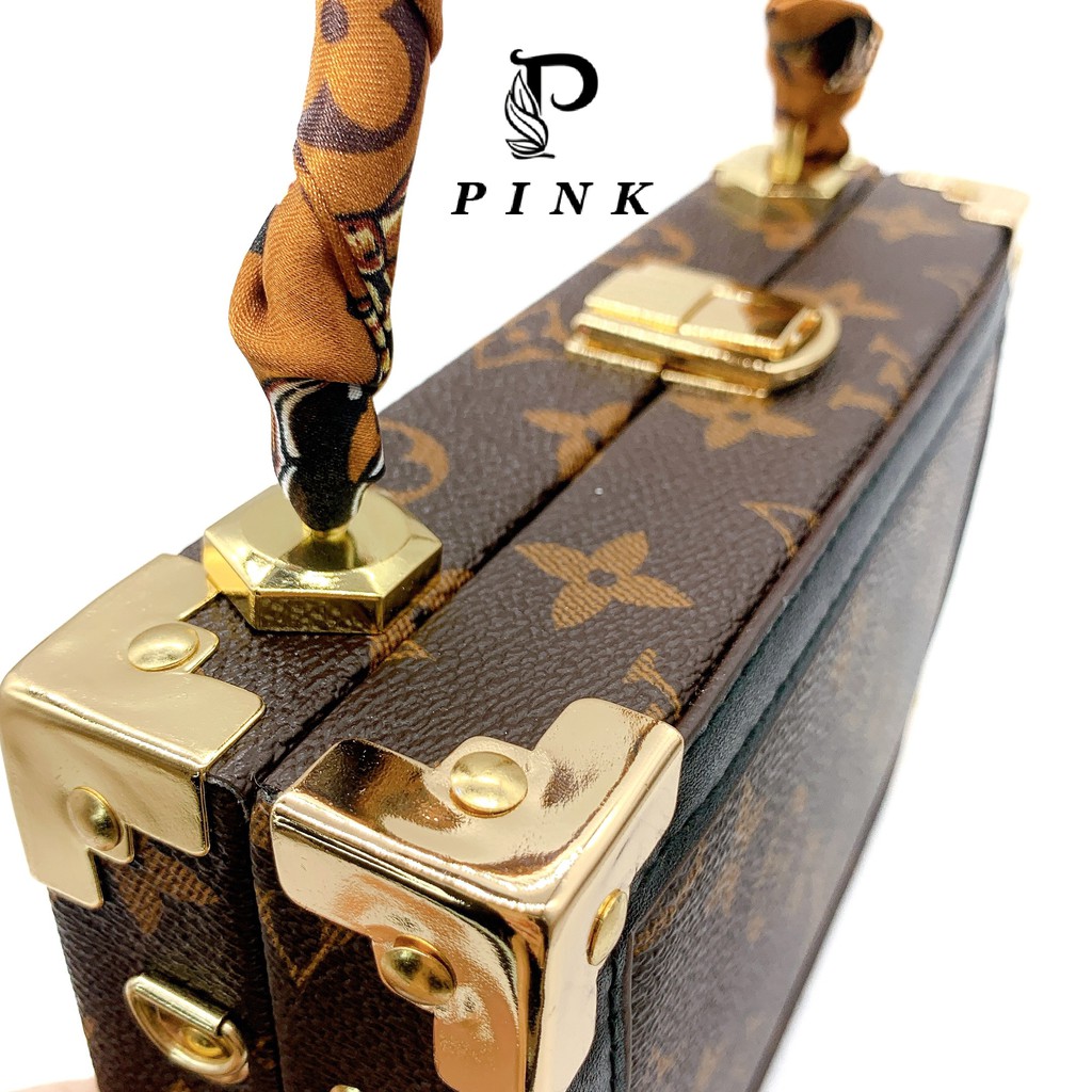 Túi xách nữ cao cấp hàng hiệu , Túi cốp siêu đẹp tặng kèm khăn quấn sang chảnh P14 - Pink Shop | BigBuy360 - bigbuy360.vn