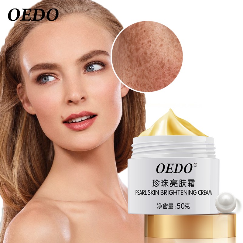 Kem làm sáng ngọc trai OEDO Dưỡng Ẩm Phục Hồi Làm Trắng Sáng Da Mờ Thâm Sạm Nám Cấp Nước Chống Lão Hóa Da Chống nhăn kiềm dầu 50g