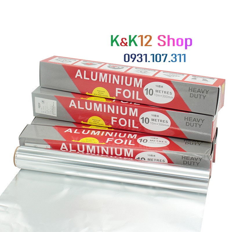 Giấy bạc nướng thịt. Giấy nhôm bọc thực phẩm. Giấy nhôm nhà bếp[ALUMINUM ĐỎ]