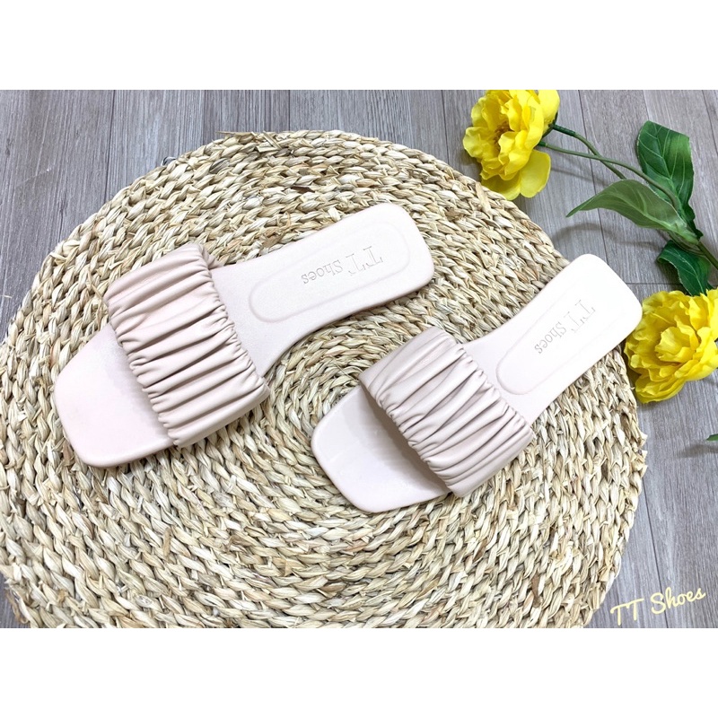 Dép bản nhúm thời trang TT Shoes mũi vuông sphoang04