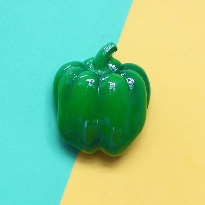 Nam Châm Dán Tủ Lạnh Hình Rau Củ Quả / Ớt / Nấm 3D Độc Đáo