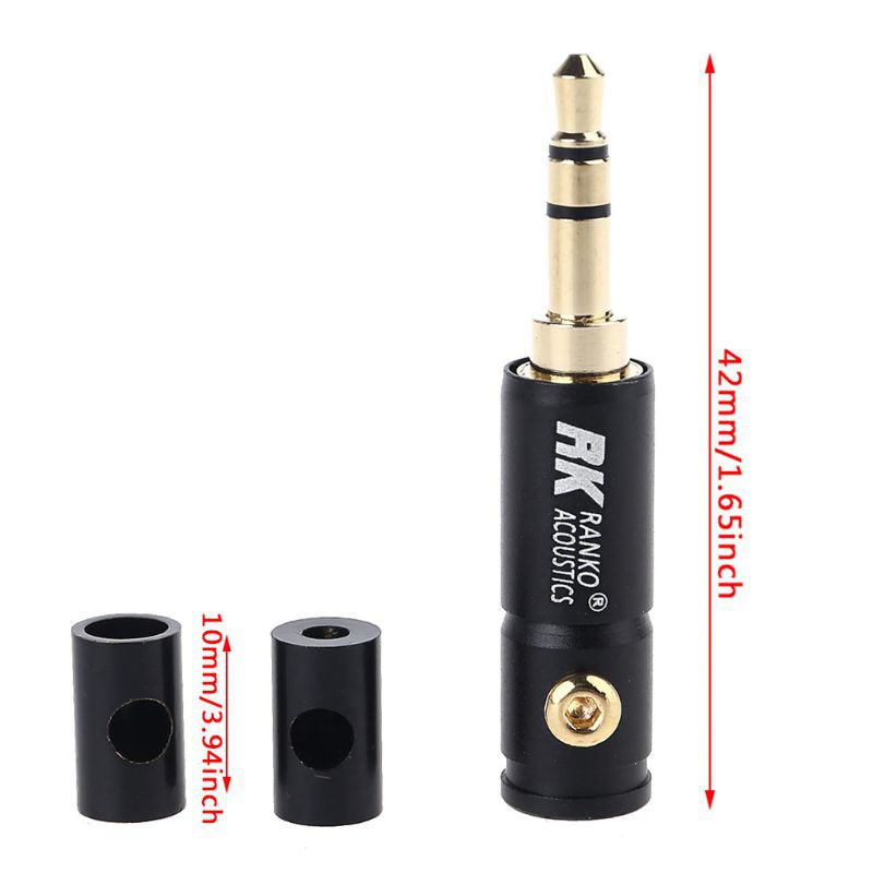 Set 4 Giắc Cắm Âm Thanh 3.5mm Mạ Vàng