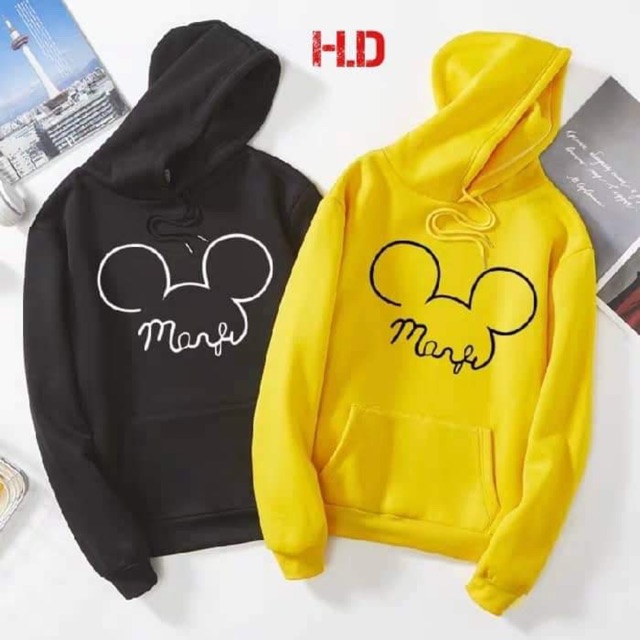 Áo hoodie tai Mickey chữ HDA0919