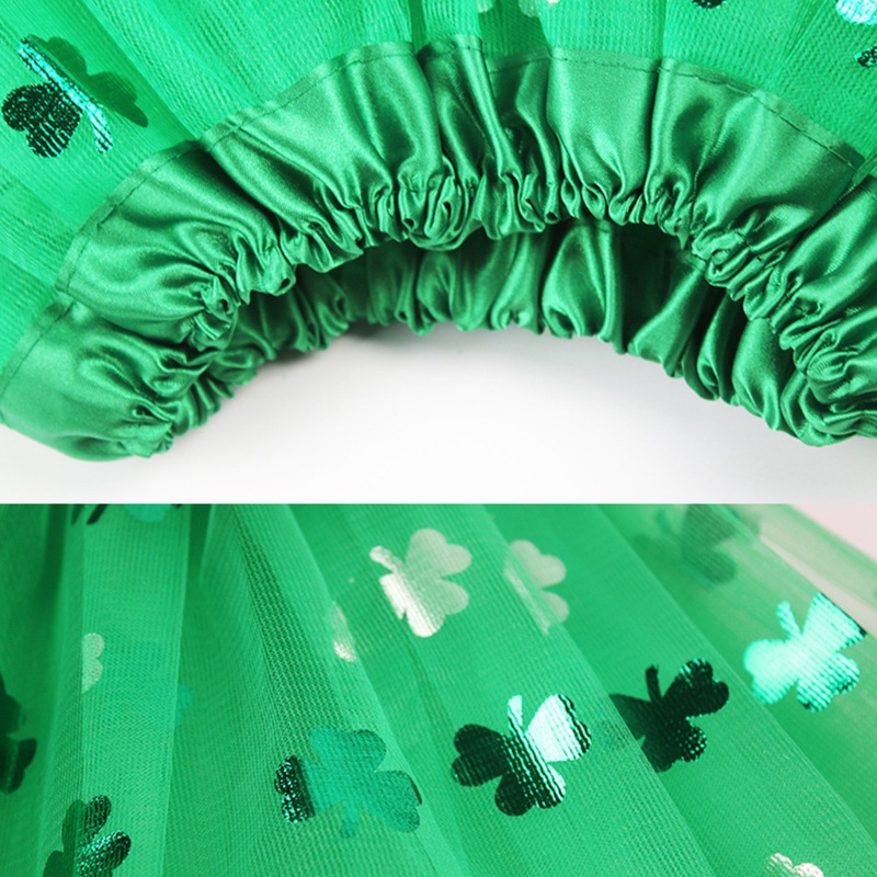 Xiangbao Saint Patrick Set Trang Phục Gồm Chân Váy Tutu Và Vòng Cổ Giữ Ấm Cánh Tay