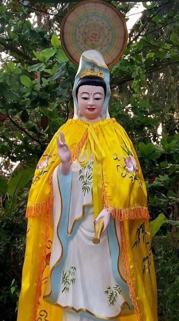 Áo choàng Quan Âm  - Tượng cao từ 1m - 3m5