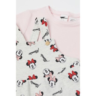 Set yếm ao Mickey hồng