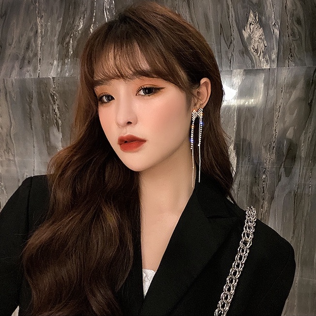 [ĐẸP-ĐỘC-LẠ] BÔNG TAI BẠC 925_NƠ KHẢM PHA LÊ_SANG TRỌNG QUÝ PHÁI_B1030
