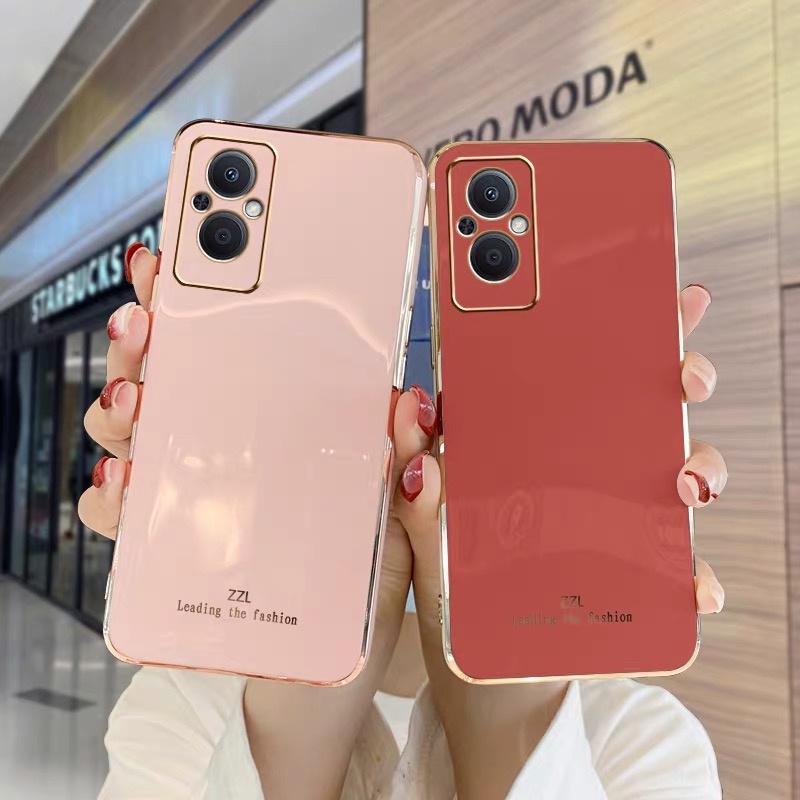 Ốp lưng oppo Reno 8Z 5G ốp lưng oppo Reno 7Z 5G Ốp Điện Thoại Viền Thẳng Thời Trang Cho OPPO Reno 7Z 5g Reno7 Reno 2f Reno 6 Reno6Z Reno5 Reno 4 zb