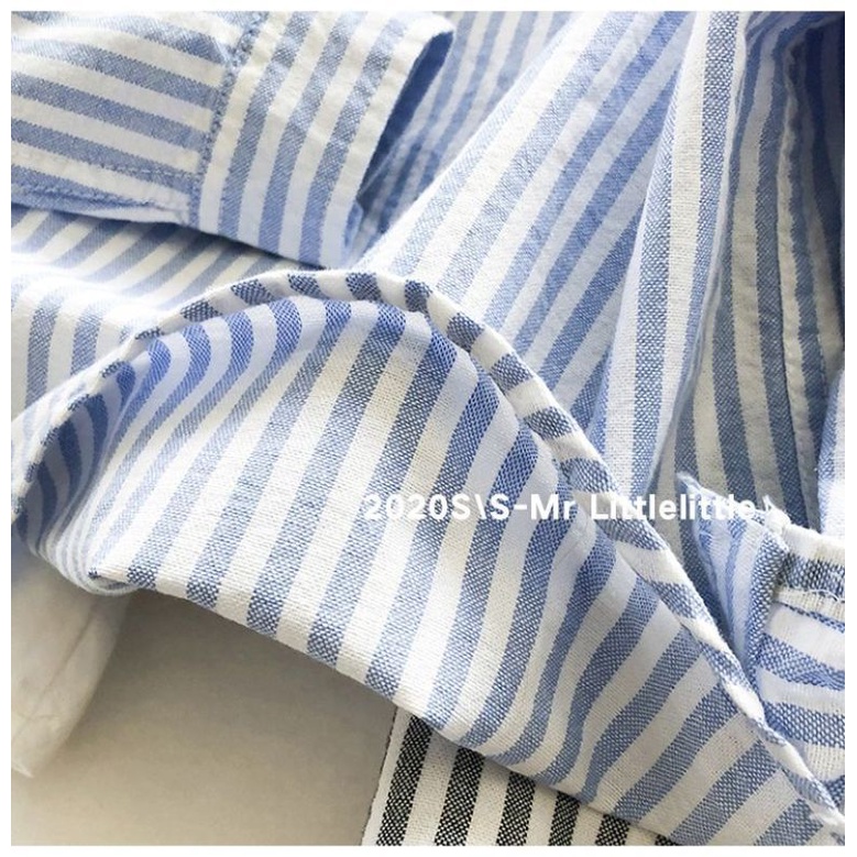 Áo Sơ Mi Kẻ Sọc Đứng Thời Trang Mùa Thu Cho Bé Trai