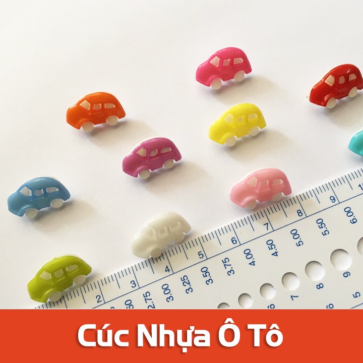 Cúc nhựa hình trang trí - Đồng giá 10k/túi