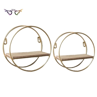 Kệ sắt tròn treo tường trang trí phong cách bắc âu 20x20cm