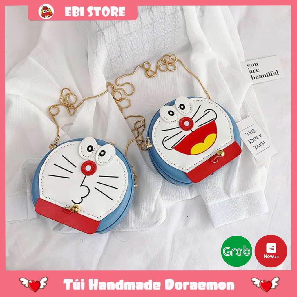 Nguyên Liệu DIY Làm Túi Handmade ❤️ Túi Đeo Chéo Hình Doraemon Dễ Thương