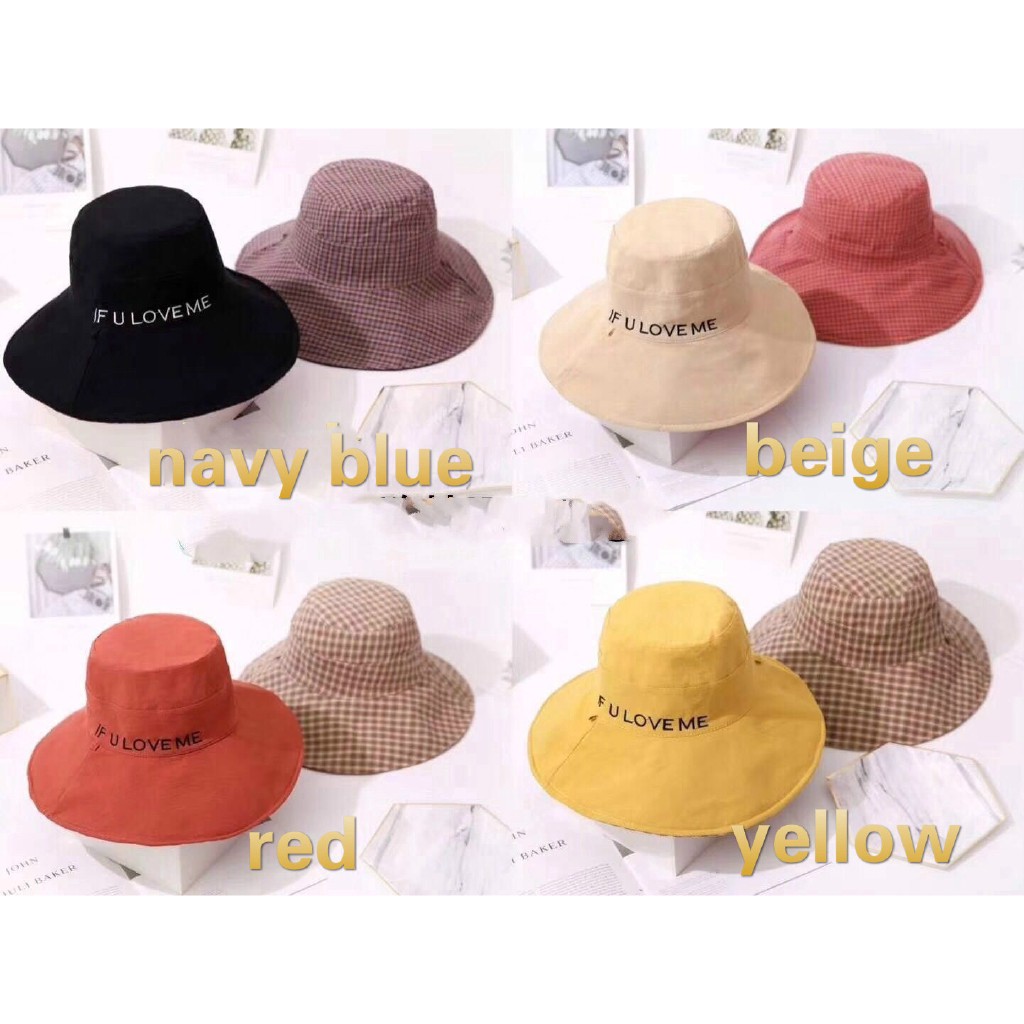 MŨ NÓN RỘNG VÀNH 2 MẶT VẢI COTTON PHỐI VIỀN MÀU