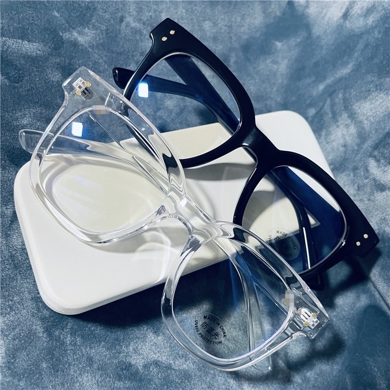 (KIQI-FASHION) COD Mắt Kính Chống Tia Bức Xạ Thiết Kế Đơn Giản Thời Trang Cho Cả Nam Và Nữ