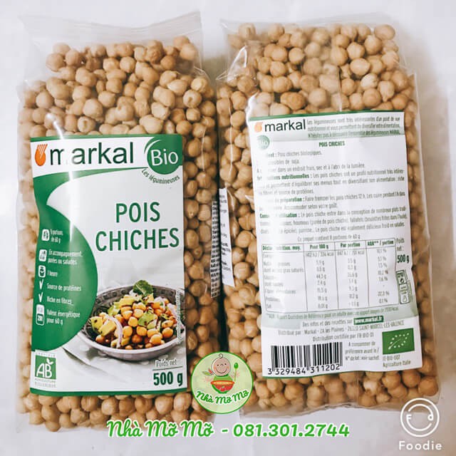 Đậu Gà Hữu Cơ Markal 500g Pháp - Nhà Mỡ Mỡ