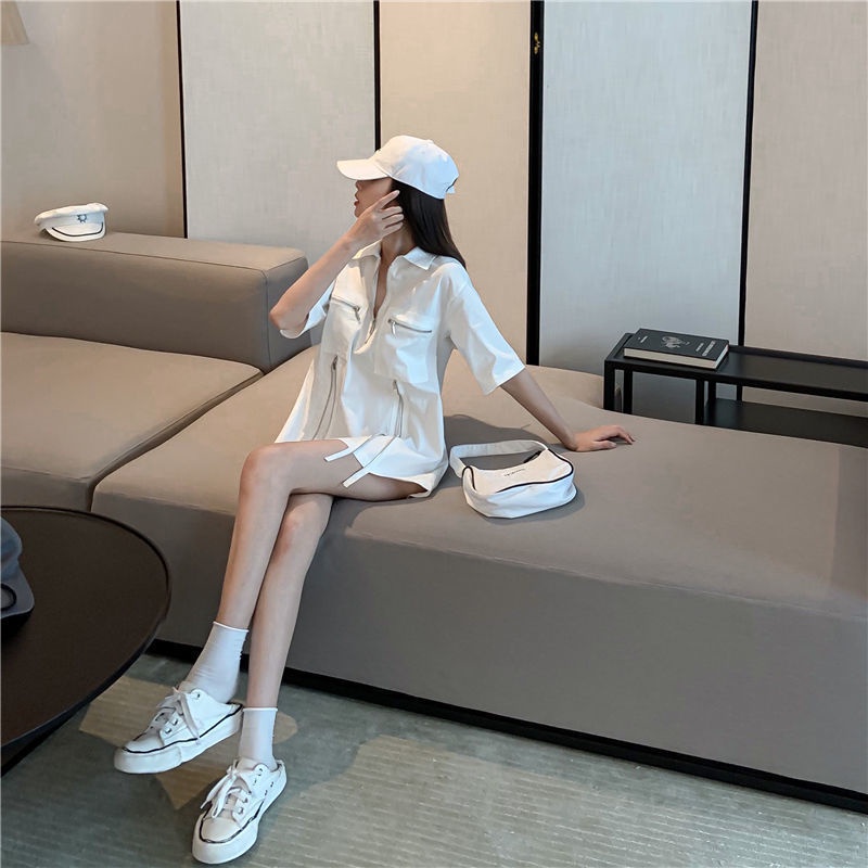 Áo Sơ Mi Nữ Tay Ngắn Phong Cách Hong Kong Cổ Điển Hàng Mới Thời Trang Mùa Hè