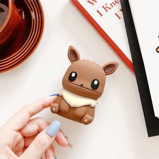 Ốp tai nghe Airpods 1/2 hình pokemon Evee